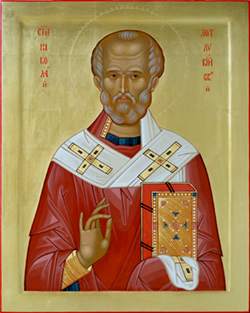 Святитель Николай, архиепископ Мир Ликийских, чудотворец. Икона